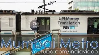 Mumbai Metro Line 1 Ride and Metro Construction Scenes