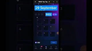 Daily Code Today 29 September | ONUS Tap Tap Tap Daily Code | ONX Daily Code | $ONX Coin Airdrop