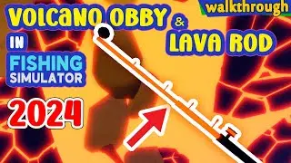 [Hanxi Plays] How to get Lava Rod in Fishing Simulator #obby @Roblox #roblox