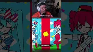 Miku is ai??? 🎧 #hatsunemiku #mikumikubeam #miku #vocaloid #twitch #twitchclips #react