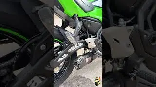 Kawasaki Ninja 650 con escape Mivv GP Ovale + Dbkiller premium 