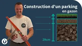 Pose d'un parking avec des dalles de gazon - Tutoriel Jatu