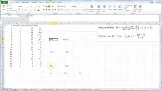 How to do Kruskal Wallis H test