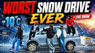 Snowfall Turns Dangerous 😱 | Black Ice Car Skid Caught on Camera