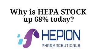 Why Is Hepion Pharmaceuticals (HEPA) Stock Up 68% Today?