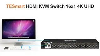 [TESmart] 16x1 HDMI KVM-переключатель с 16 шт.