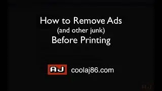 How to Remove Ads before Printing a Webpage