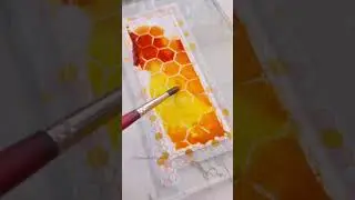 Watercolor Galaxy bookmark #Honeycomb #artvideos #bookmarkpainting #bookmark #watercolorgalaxy