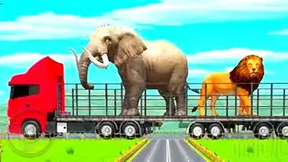Farm Animals Transporter Truck Simulator - 🦁 - Android GamePlay