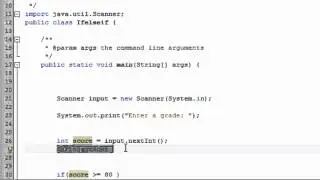 java:  If  elseIf - lesson 11