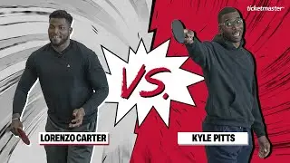Florida's Kyle Pitts vs. Georgia's Lorenzo Carter | NFL players play ping-pong | Atlanta Falcons