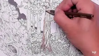 Real time color along - Trees in the asteroid Worlds Within Worlds by Kerby Rosanes