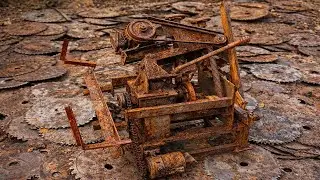Severely Damaged Wood Saw Blade Grinder Restoration &ndash; Extreme Rust Repair