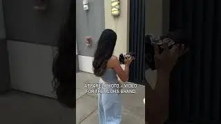 Behind the scenes 🎬 video/photo shoot for THE ALOHA BRAND