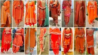 Orange Colour 🧡 Punjabi Suit Ideas | Perfect for Wedding & Festivals 2026
