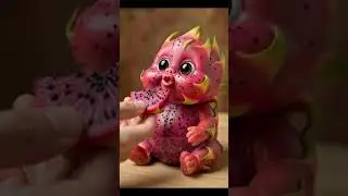 Dragon Fruit Baby Cute Baby Eats Dragon Fruit Laughing  #ai #asmr #baby #fruit #eating #magic #baby