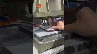 The process of drilling and taping #diecasts #factorywork #processor #enclosure #drilling #taping