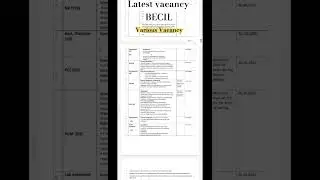 Latest vacancy Govt.|| MLT || OT technician|| BECIL #ytshorts #jobs #mlt #ytviral