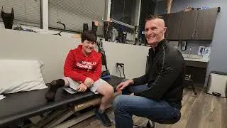Colin and Aaron discuss round 2 for a sports leg for Colin, who has a rotationplasty