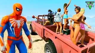 GTA 5 | Spiderman & Beach Girls Ragdolls Vol.8 (Funny Moments & Fails Compilation)