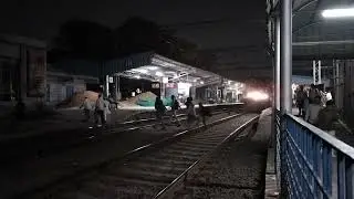 In the late evening time Red &hearts;️ MMTS Local Train Departing from Malakpet Station #mmts #localtrain 