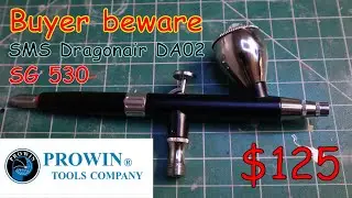 PROWIN SG 530 airbrush adjustable review (AIRTEX xp-ba4 clone) SMS Dragonair