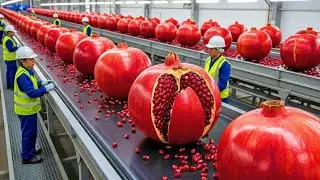 Inside a Premium Pomegranate Juice Factory | How Pomegranates Become Premium Juice