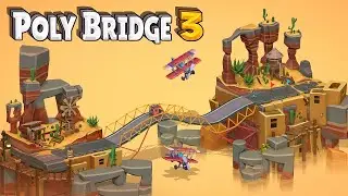 POLY BRIDGE 3 | PUENTES MUY LOCOS👻👻| GAMEPLAY SIN COMENTARIO (2K/60FPS)