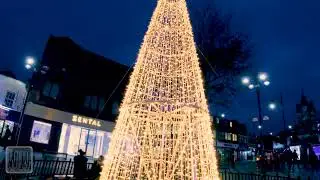 wTw: (4K) Bexleyheath at Christmasy nights, UK, December 2021 شبهای کریسمس در بکسلی هیث