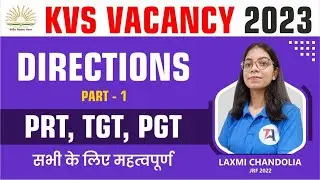 Reasoning Ability II Directions part-1 II KVS TGT PGT Exam 2023II  General Paper || Target Abhi