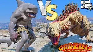 Godzilla, Shin Godzilla Vs Were Shark, Monster Battle ( GTA V Mods )