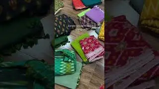 plain saree with ikat blouse