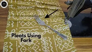 3 Types of Pleats using a Fork🤯 | Beginner Friendly Easy Tips and Tricks | MM STITCHING 