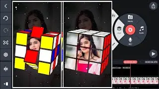 Kinemaster Tutorial - Trending Photo Rubik's Cube WhatsApp Status Video Editing in KineMaster