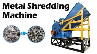 Industrial waste metal crusher machine | Waste aluminum shredding machine for crushing scrap metal