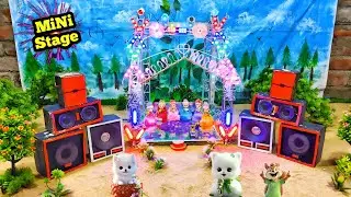 Mini stage making At-New Home How to make mini stage Dj toy mini truck loading stage program dj sr