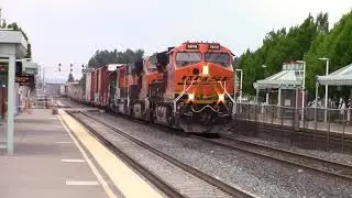 (BNSF 274 & BN 1973) Variety of cars #255