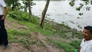 SE Sir visited during Pump operation of Solar Mobile barge LIS at Morakolong Beel (Raina Pathar)