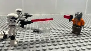 Ponda Baba vs stormtrooper lego Starwars stopmotion