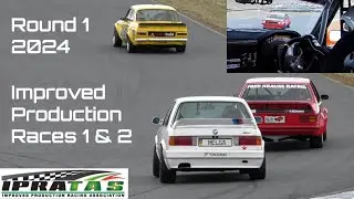 Highlights Improved Production Races 1 & 2 Round 1 TCRC Baskerville 2024 IPRA Tas