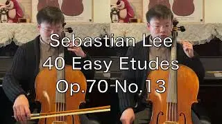 S LEE 40 Easy Etudes for Cello, Op 70 No 13