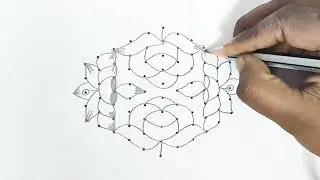 7 days 7 kolam | purattasi kolam | simple kolam with dots @jagasrangoli#subscribe#trending#kolam#art