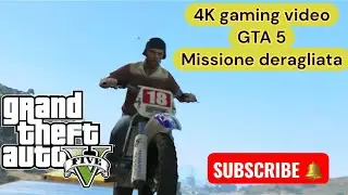 Видео игры GTA 5 в разрешении 4K | Миссия сошла с рельсов | Эпичный угон поезда с Тревором и Майклом