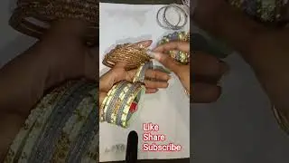 Grey colour and pista colour bangles set #bangles #shorts
