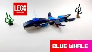 LEGO BLUE WHALE home-made build ЛЕГО СИНИЙ КИТ самодельная сборка
