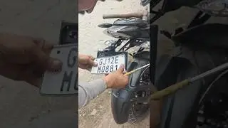 number plate cover install ns200 ✅ #numberplate #ns200