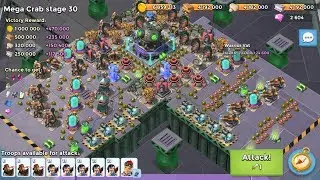 Mega Crab 6.0 stage 30 no boost | Boom Beach