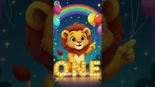 Learn Number one with lion, Fun kids counting video, 