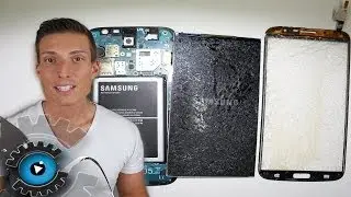 Samsung Galaxy Mega 6.3 Glas Digitizer Wechseln Tauschen Reparieren [Deutsch]