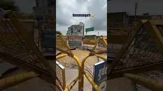Heavy flood in hanumangarh 😱🙏 #trending #flood #punjabi #Rajasthan #rain #short #viral #water